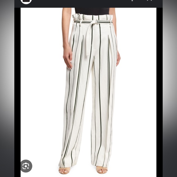 3.1 Phillip Lim Off-White Striped Paper Bag Trouser 0 - Picture 1 of 5